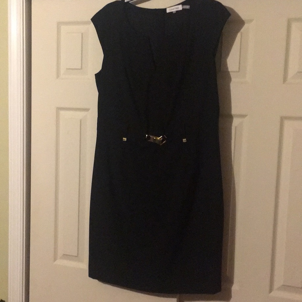 Calvin Klein Buckle/Zipper Dress